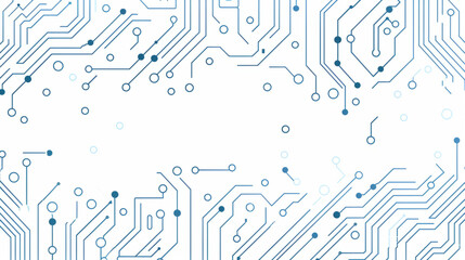 Detailed blue and white circuit board design for technology