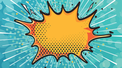 boom comics icon over dotted blue background vector