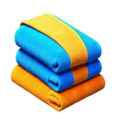 Fresh Rolled Towels on Marble in Spa Setting on Isolated transparent background png. generated with AI