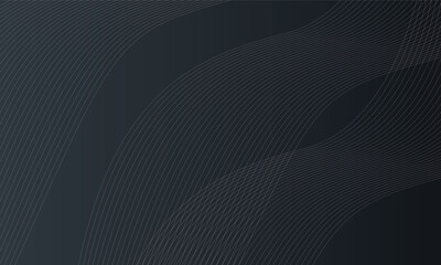 Fototapeta premium white curve lines on black background