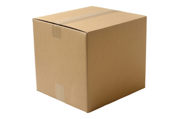 cardboard box isolated on transparent background