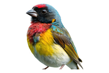 Fototapeta premium Playful bird isolated on transparent background