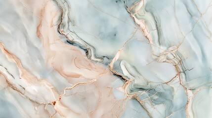 A smooth, polished marble surface in soft, pastel hues, the natural veins creating an artful display of elegance and timelessness, perfect for a sophisticated backdrop. 32k