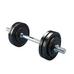 dumbbell on Isolated transparent background png. generated with AI