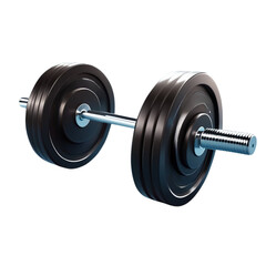Naklejka premium dumbbell on Isolated transparent background png. generated with AI