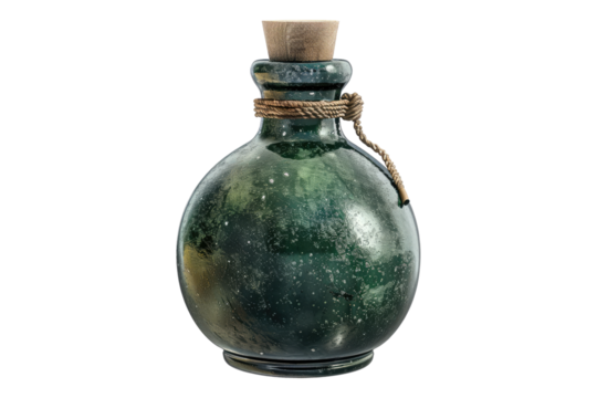 Potion bottle isolated on transparent background