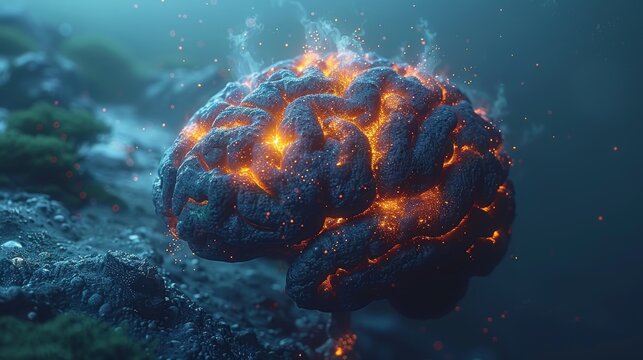 Overwhelming data and information explode out of the young human brain, too much media, too much information.