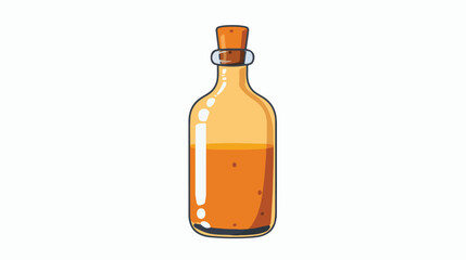 Bottle with glue on white background Vector style vector