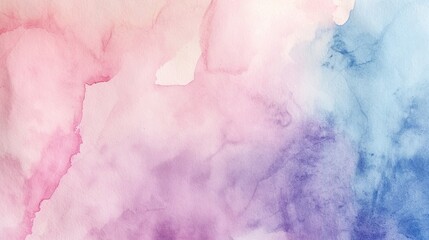 A soft, pastel watercolor wash, its hues blending seamlessly on a high-quality paper, set as a...
