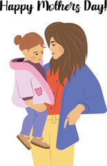 Happy Mothers day greeting card