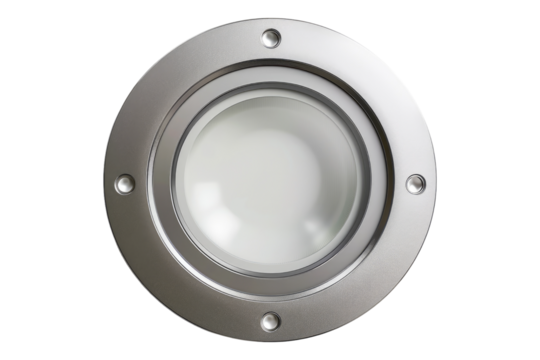 Recessed downlight isolated on transparent background