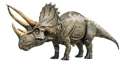 Fototapeta premium Triceratops isolated on white background