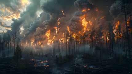 Global Warming: Photo Real Carbon Catastrophe Advertisements Highlighting the Effects of Carbon Emissions on Nature