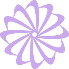 Attractive Twisted Abstract Mandala Element