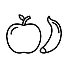 Fruits line icon