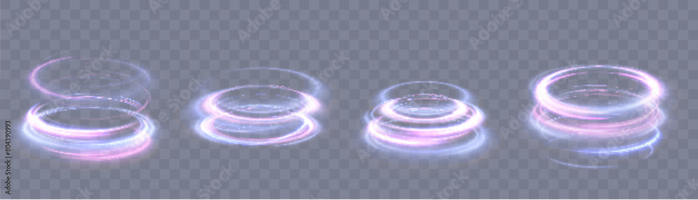 Aufkleber light-bright vortex. png effect on a transparent background. bright light round teleport podium. mag