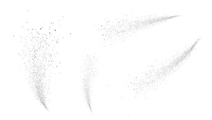 Magic stardust effect. Spray spray with glitter on a white background PNG. A bright explosion of glitter. Sparkling fireworks. Vector illustration