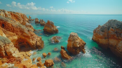Algarve Coast: Serene Cliffs