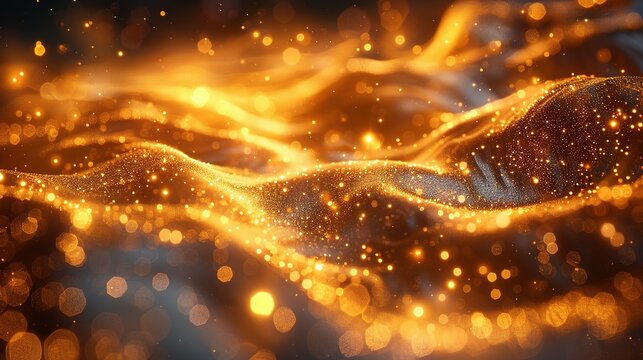 Midas Touch: Lustrous Golden Background