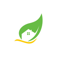 Vektor Stok Green House Logo.
