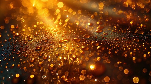 Midas Touch: Lustrous Golden Background