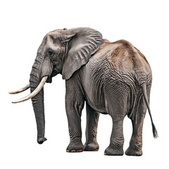 Elephant isolated on transparent, PNG, background