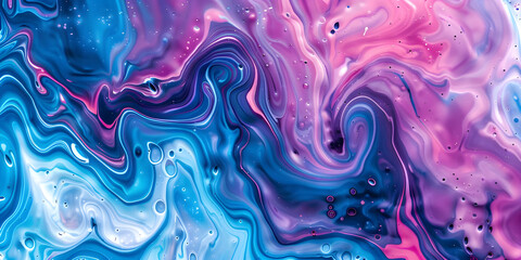 Fluid Elegance: Marbled Paint Texture Background, Ripple Effect: Liquid Marbling Paint Texture as Background - Ai Generated