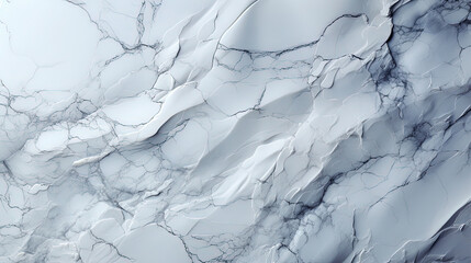 Obraz premium Seamless Painted White Color With Black Veins Marbled Stone Texture Background