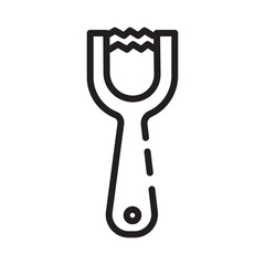 Blade Peeler Tool Line Icon
