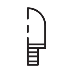 Knife Kitchen Tool Line Icon