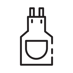 Obraz premium Apron Cloth Tool Line Icon