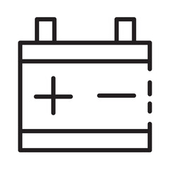 Battery Industry Factory Line Icon