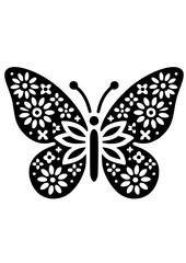 Butterfly Svg, Flower Butterfly svg, Butterfly Flower svg, Butterfly Silhouette, Insect SVG, Butterfly Clipart, Butterfly Cricut, Butterfly Art Print