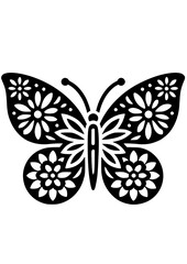 Butterfly Svg, Flower Butterfly svg, Butterfly Flower svg, Butterfly Silhouette, Insect SVG, Butterfly Clipart, Butterfly Cricut, Butterfly Art Print