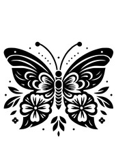 Butterfly Svg, Flower Butterfly svg, Butterfly Flower svg, Butterfly Silhouette, Insect SVG, Butterfly Clipart, Butterfly Cricut, Butterfly Art Print