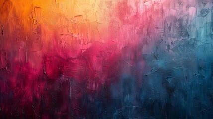 Vibrant Abstract Art Background with Colorful Brush Strokes and Textured Finish