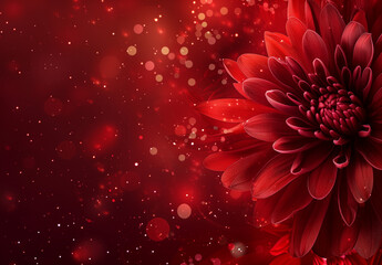 Red flower background for decoration