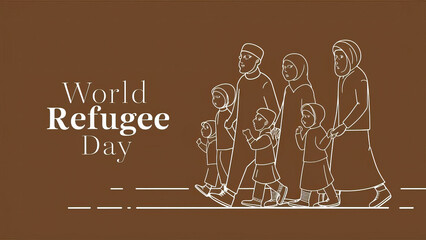 World Refugee Day, social media post, World Refugee Day poster, post. Refugee Day, illustration, 20 June, world refugee day set. World Refugee Day Banner, post. banner. World Refugee Day story,