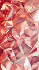 abstract polygonal design of peach and crimson, ideal for an elegant abstract background