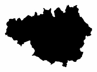 Greater Manchester silhouette map