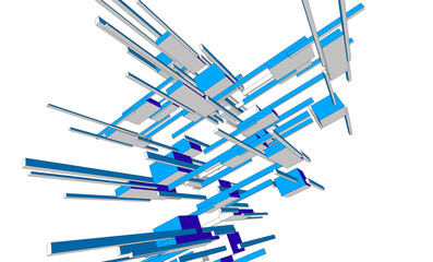 Abstract blue geometric background