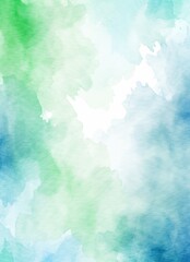 Abstract background with green and blue blurry spots