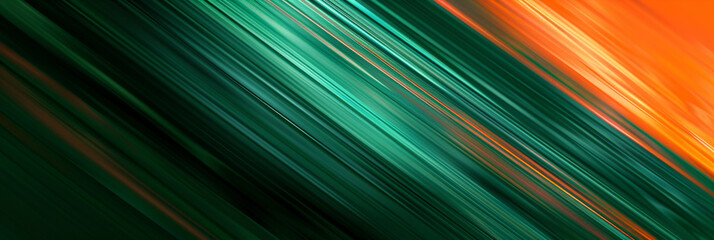 acute diagonal stripes of emerald green and dusk orange, ideal for an elegant abstract background
