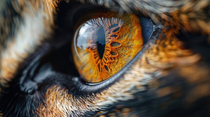 Closeup Of An Animal's Eye Genrative AI