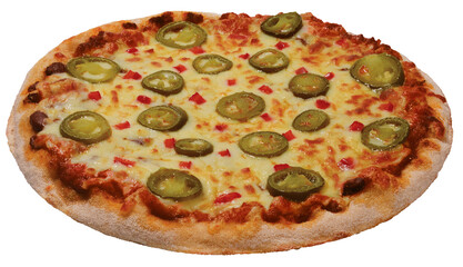 Pizza Jalapenos und Paprika