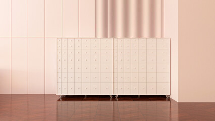 Empty room with Wall Background. 3D illustration, 3D rendering	
