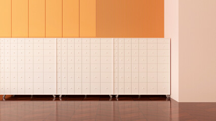 Room interior with Wall Background. 3D rendering ,3D illustration	
