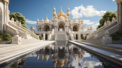 Stunning View of the Marble Temple in Bangkok, Thailand: A Majestic Example of Architectural Brilliance