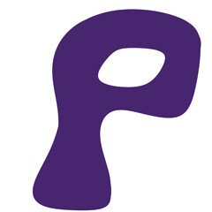 illustration of a letter P