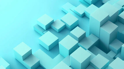 Abstract technology futuristic digital graphic concept blue square, line technology Wireframe background with plexus effect. Futuristic. material in square shapes in random geometric patterns.